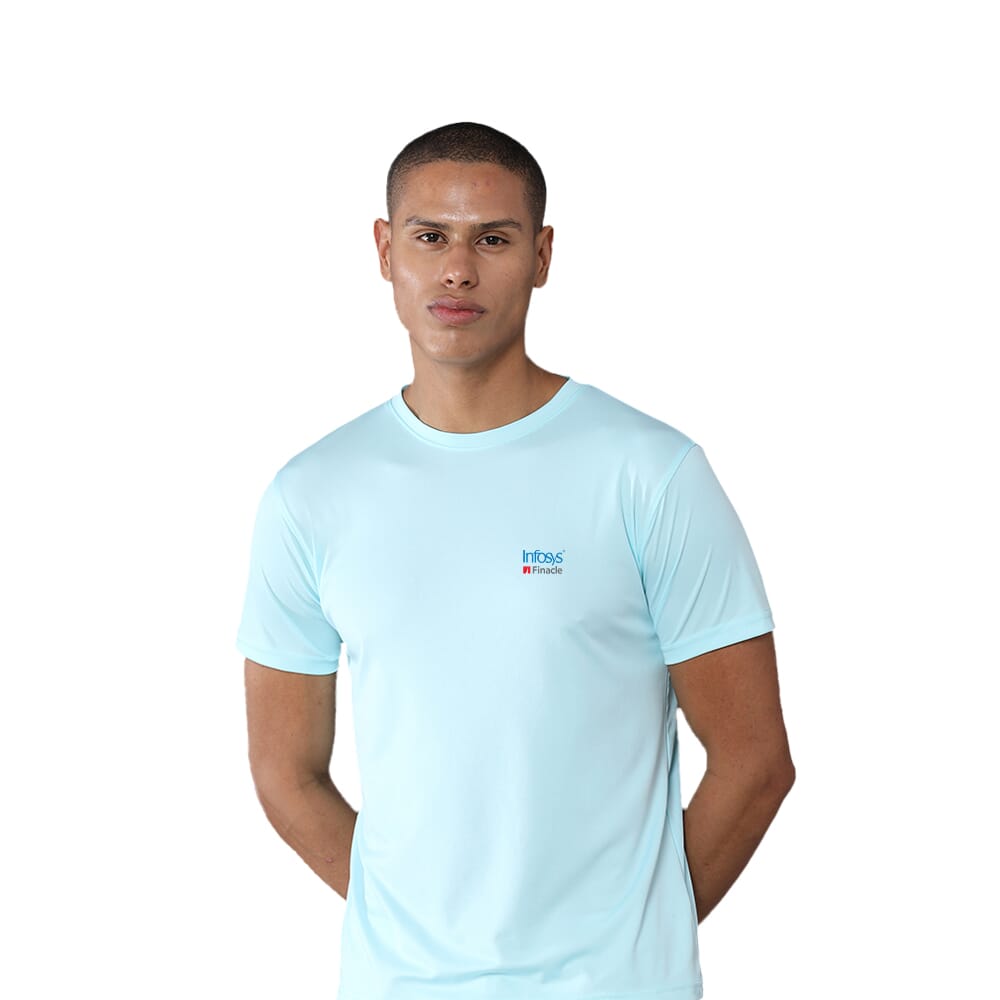 GB Unisex Dry Fit Round Neck T-shirt - Mint Blue
